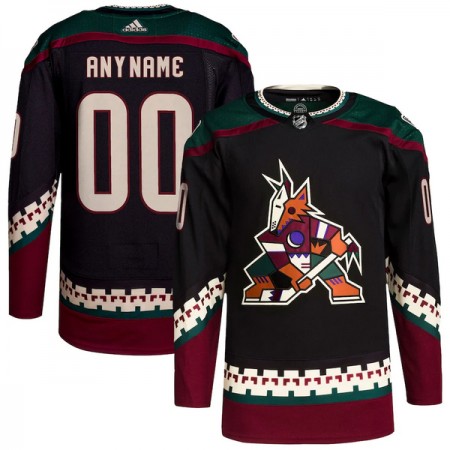 Män Ishockey Arizona Coyotes tröja med eget tryck Adidas Svart Authentic